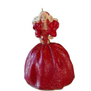 Vintage 1993 Hallmark Holiday Barbie Ornament